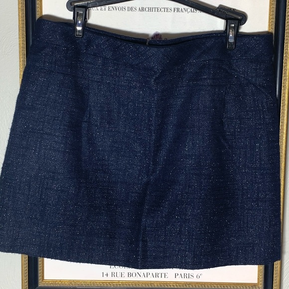 J. Crew Metallic Linen Mini Skirt - Picture 7 of 10